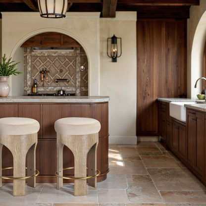 Bocceli - Counter Stool - Natural Base