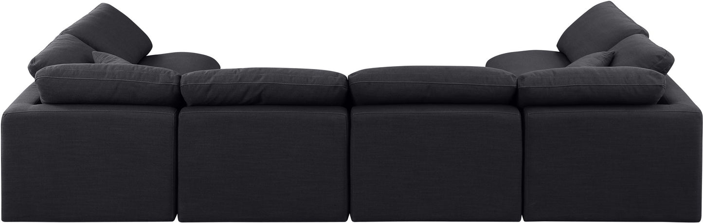 Indulge - Linen 6 Piece Modular U-Shaped Sectional