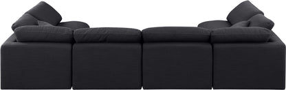 Indulge - Linen 6 Piece Modular U-Shaped Sectional
