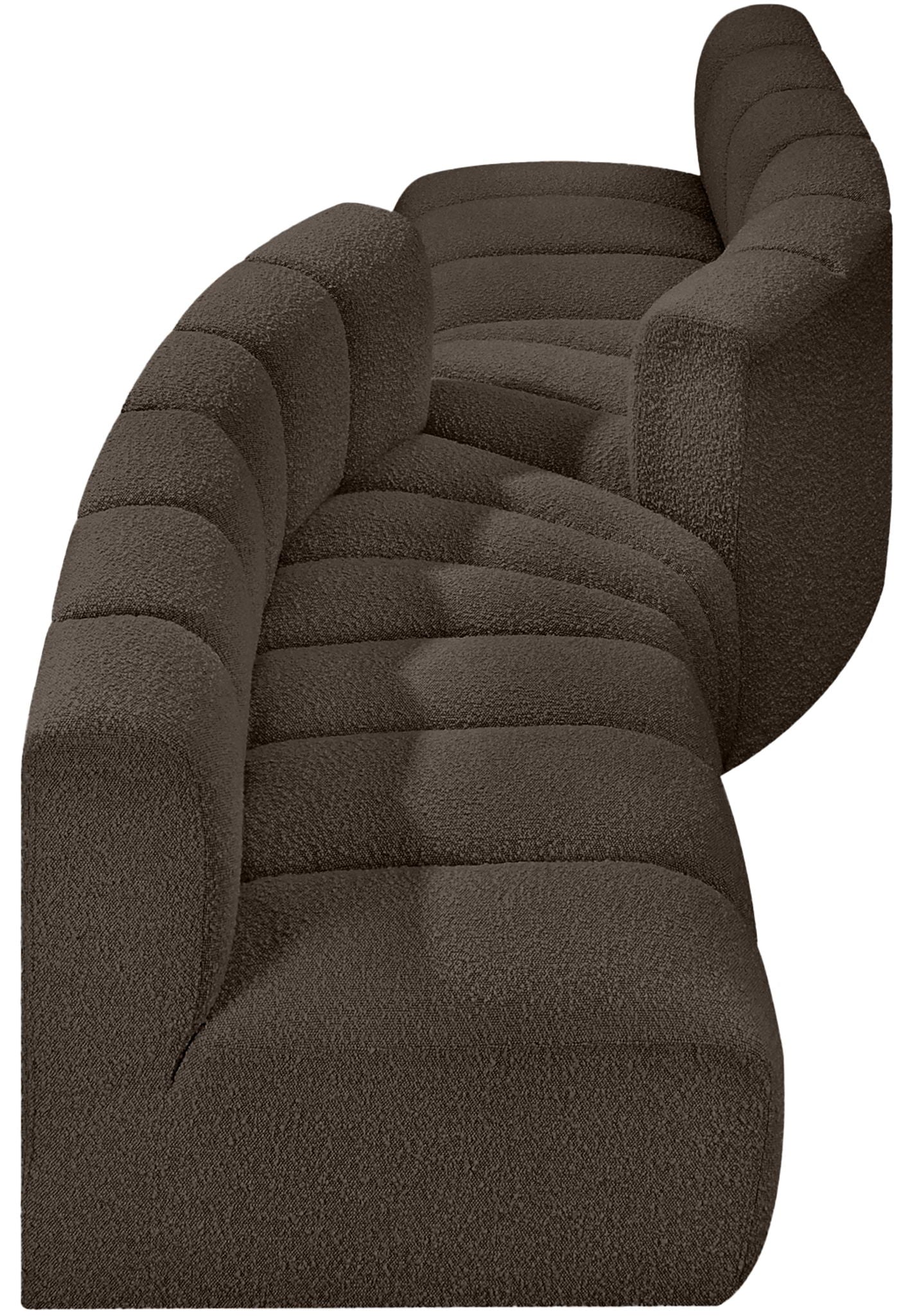 Arc - Boucle Fabric 4 Piece Sofa