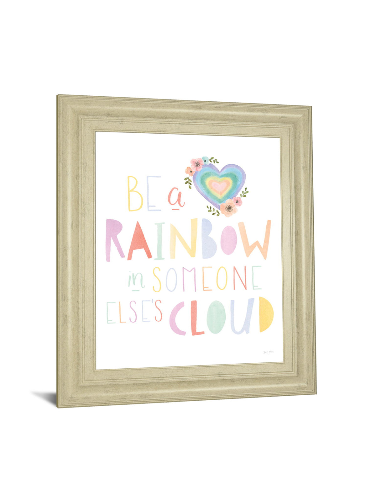 Lets Chase Rainbows II By Jenaya Jackson - Framed Print Wall Art - White