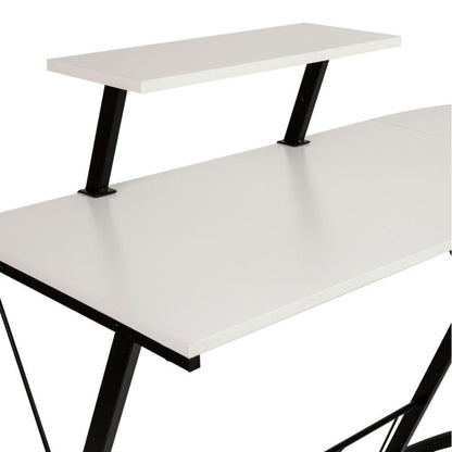 Flash Furniture - L-Shaped Computer Gaming Desk - White