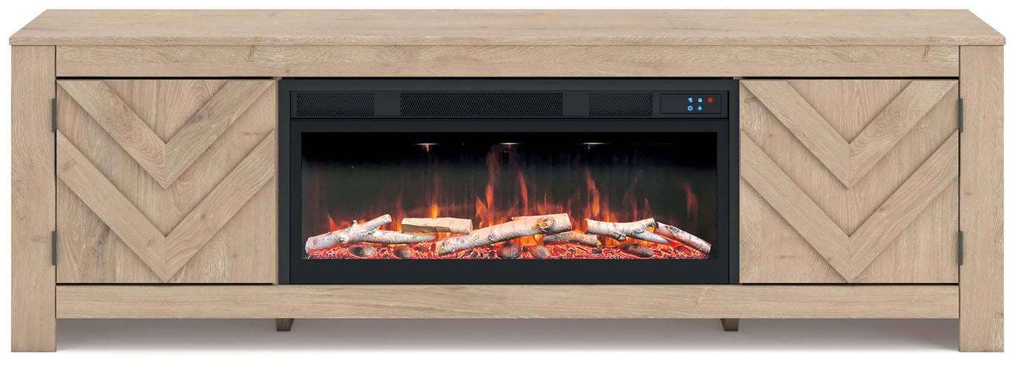 Cayboni - LG TV Stand With Fireplace Option