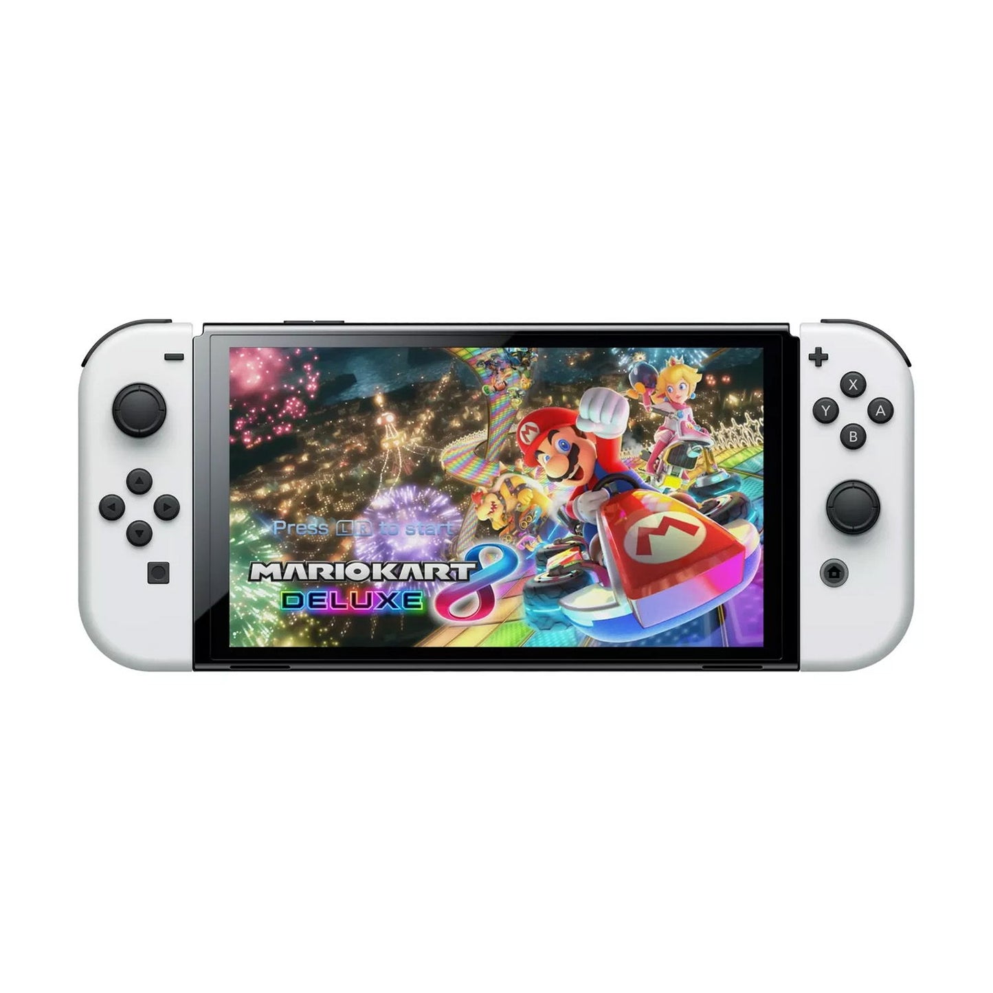 Nintendo - Switch OLED With Mario Kart Deluxe - White
