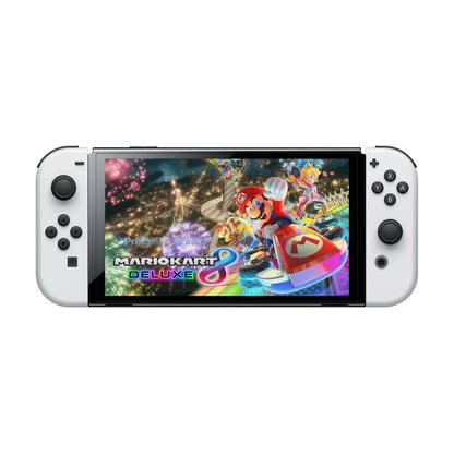 Nintendo - Switch OLED With Mario Kart Deluxe - White