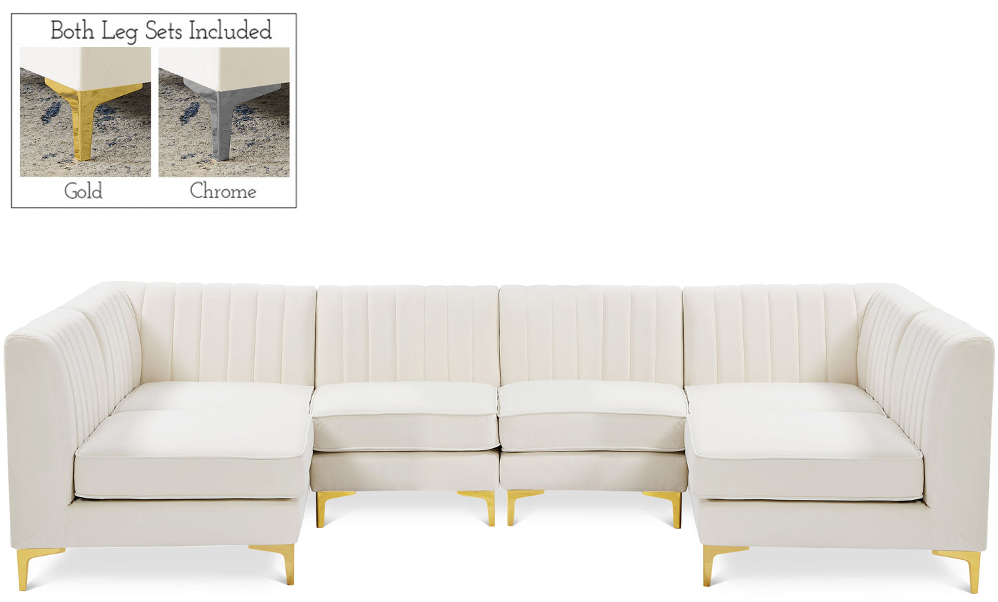 Alina - 6 Piece Modular U-Shaped Sectional