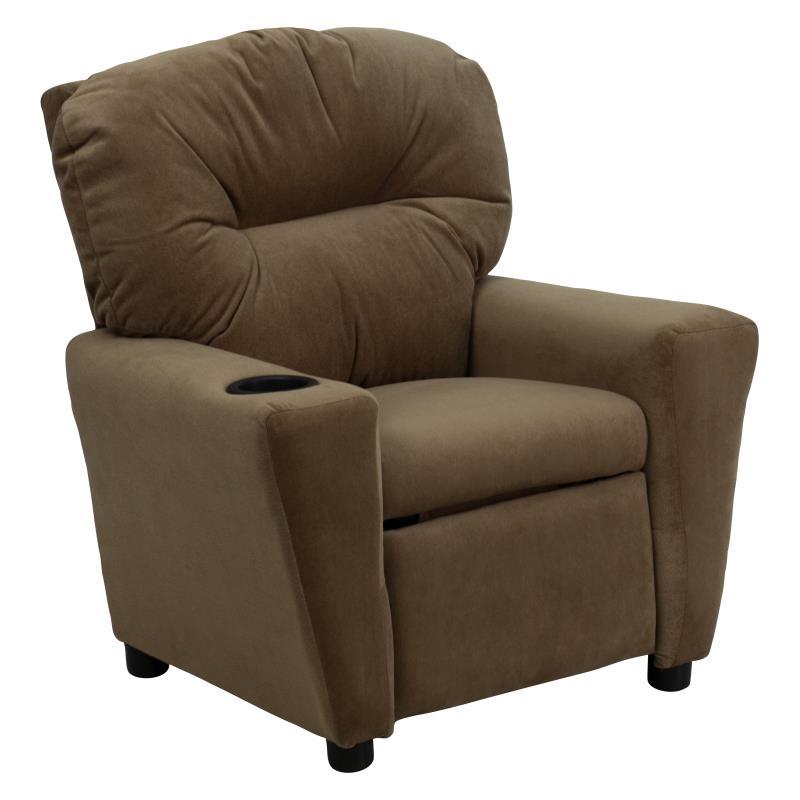 Flash Furniture - Kid's Microfiber Recliner - Brown