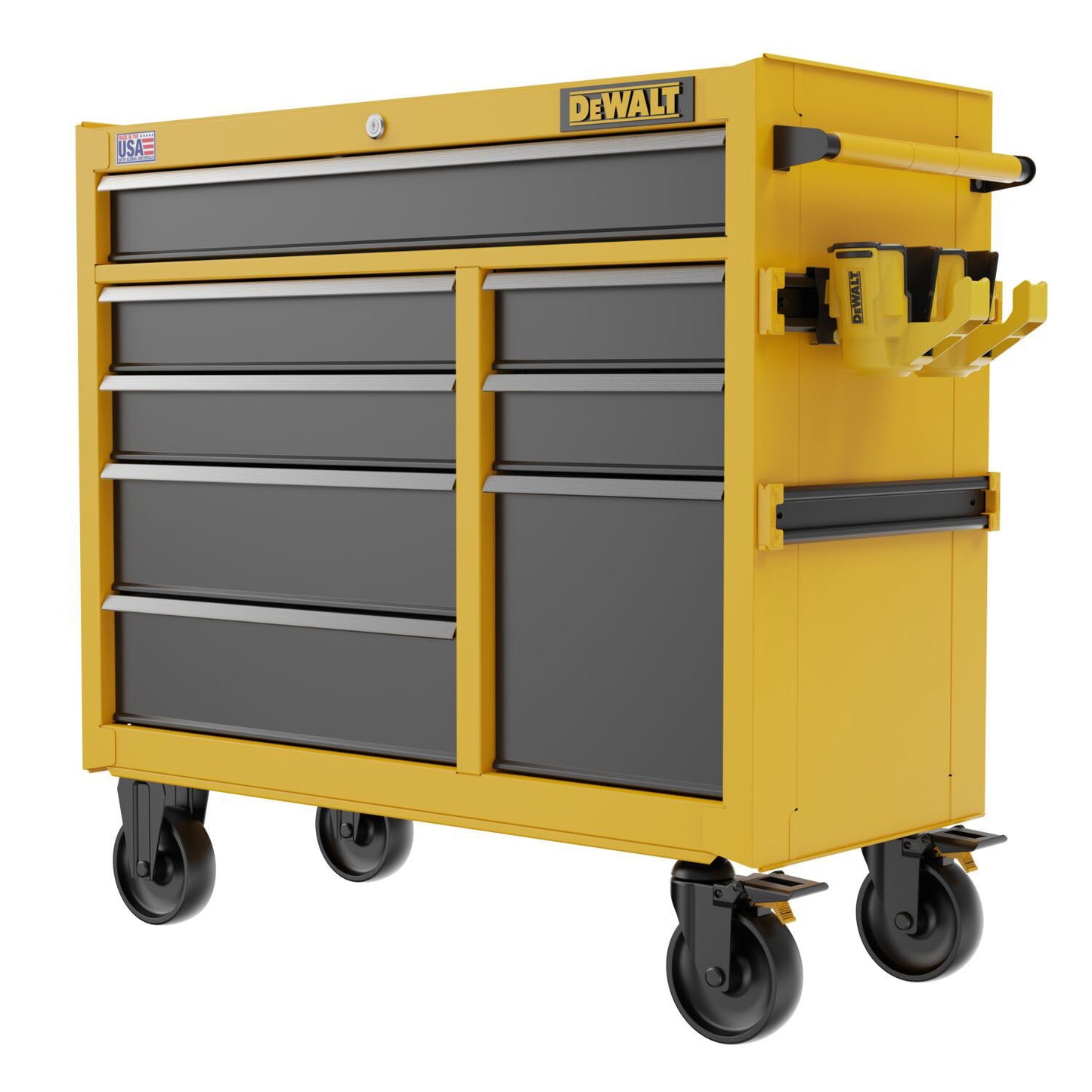 Dewalt - 41" x 21" 8-Drawer Rolling Tool Cabinet - Yellow