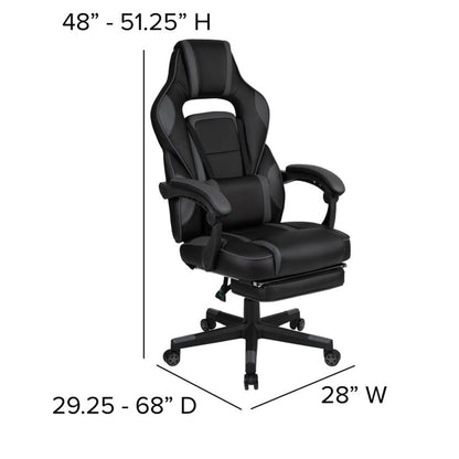 Flash Furniture - Gaming Chair & Desk Combo - Gray