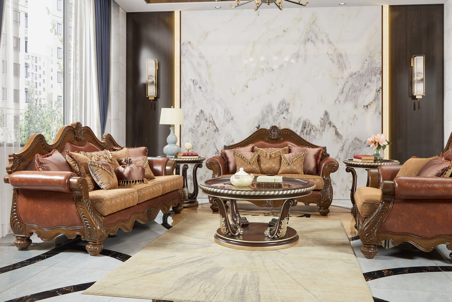 HD-1623 - Loveseat - Perfect Brown