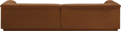 Cascade - Velvet Modular Sofa - Saddle