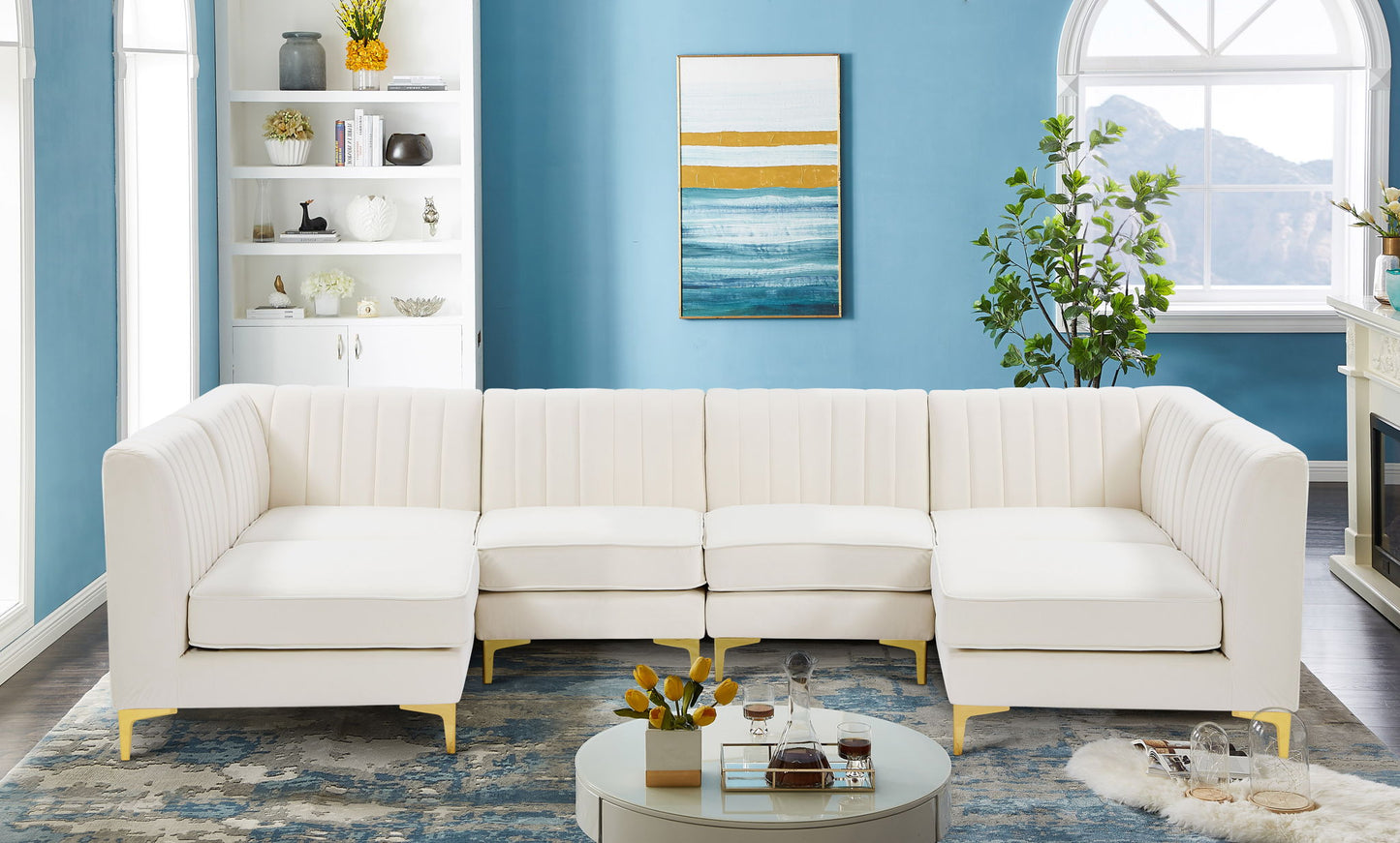 Alina - 6 Piece Modular U-Shaped Sectional