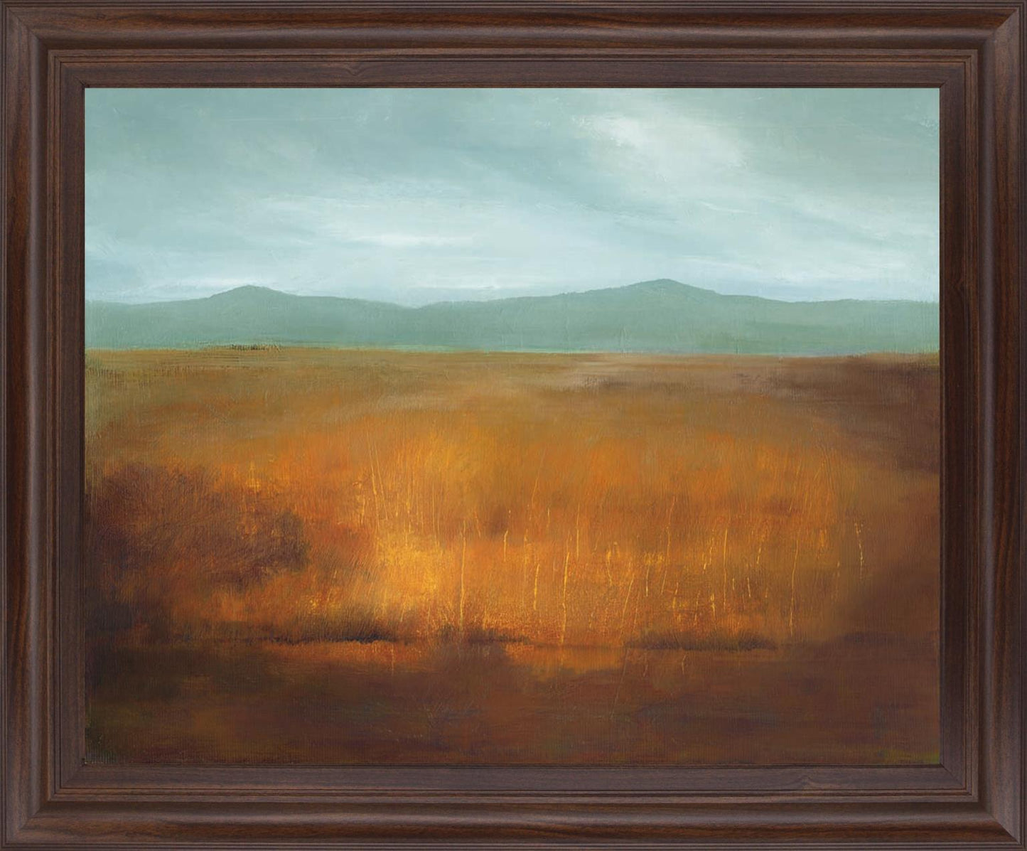 Golden Prairie - 28" x 34" Framed Wall Art - Light Brown