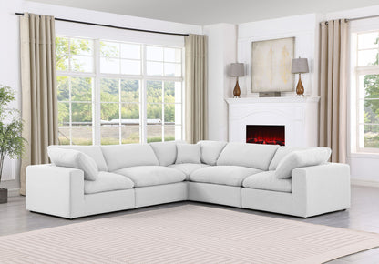 Comfy - 5 Piece Linen Modular Corner Sectional