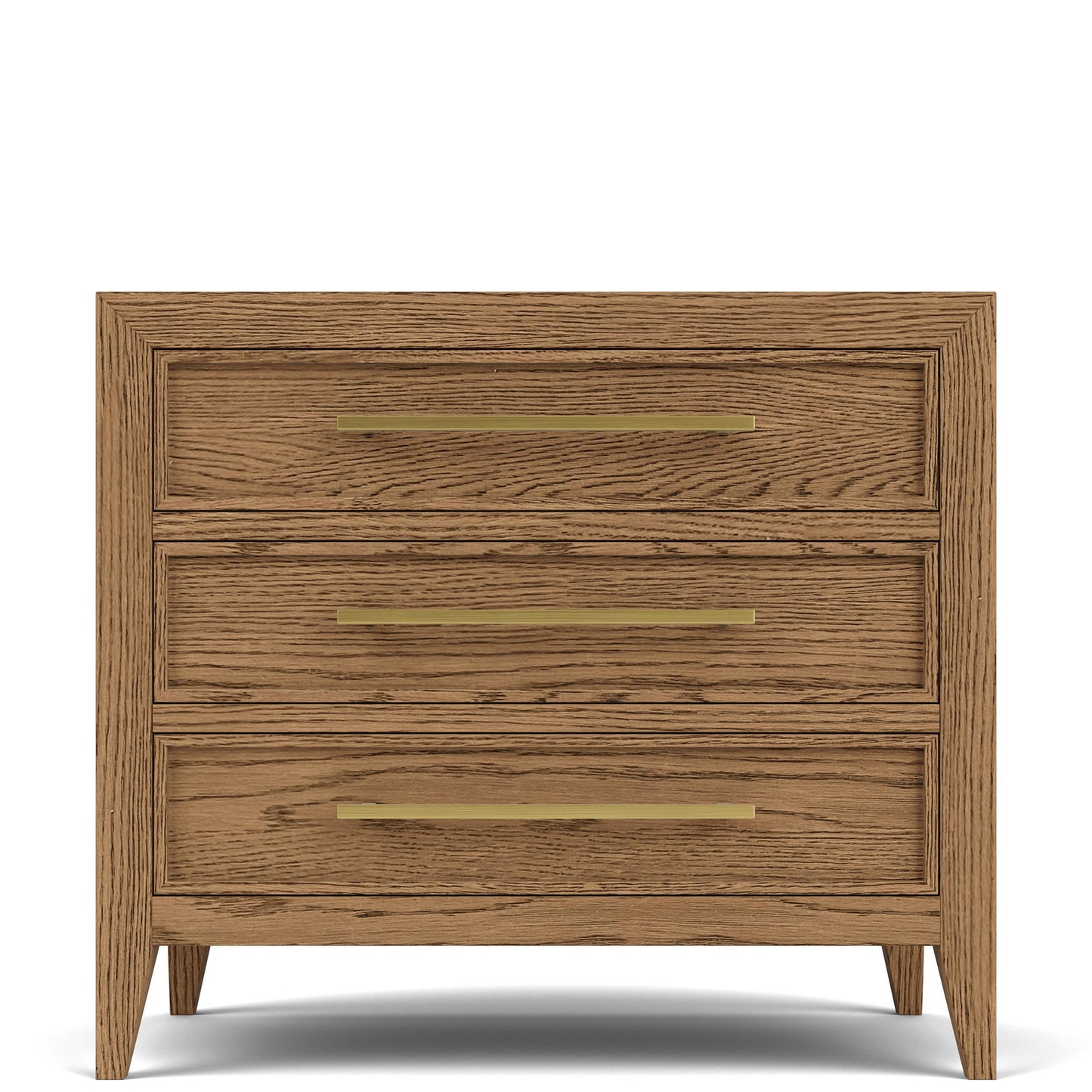 Halbrooke - 3 Drawer Nightstand - Light Brown