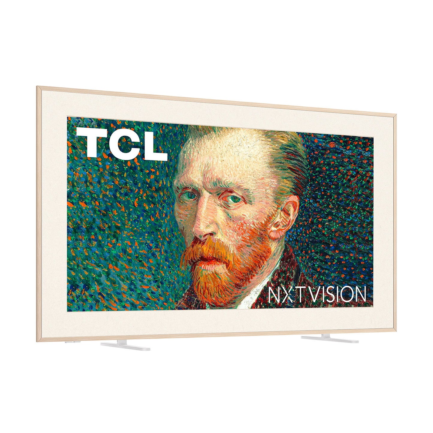 TCL - 65" NXT Vision QLED Google Smart TV - White