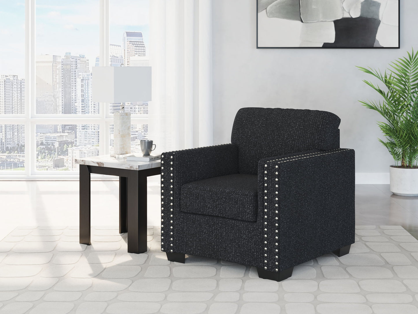 Jasmine Peaks - Chair - Coal