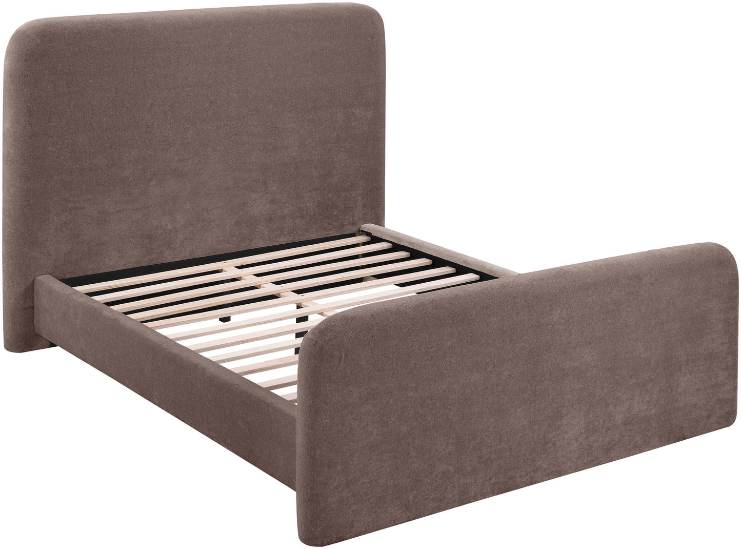 Fira - Chenille Fabric Upholstered Bed