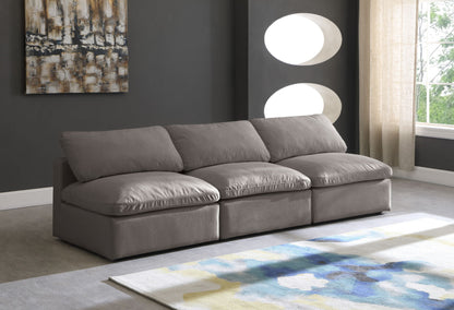 Plush - Modular Armless 3 Seat Sofa
