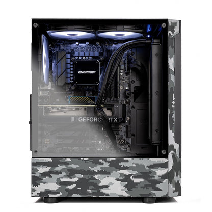 Skytech Gaming - Ghost Gaming Tower, Ryzen 7 5700,16 GB /1TB SSD, RTX3050 6 GB - Camo/Black