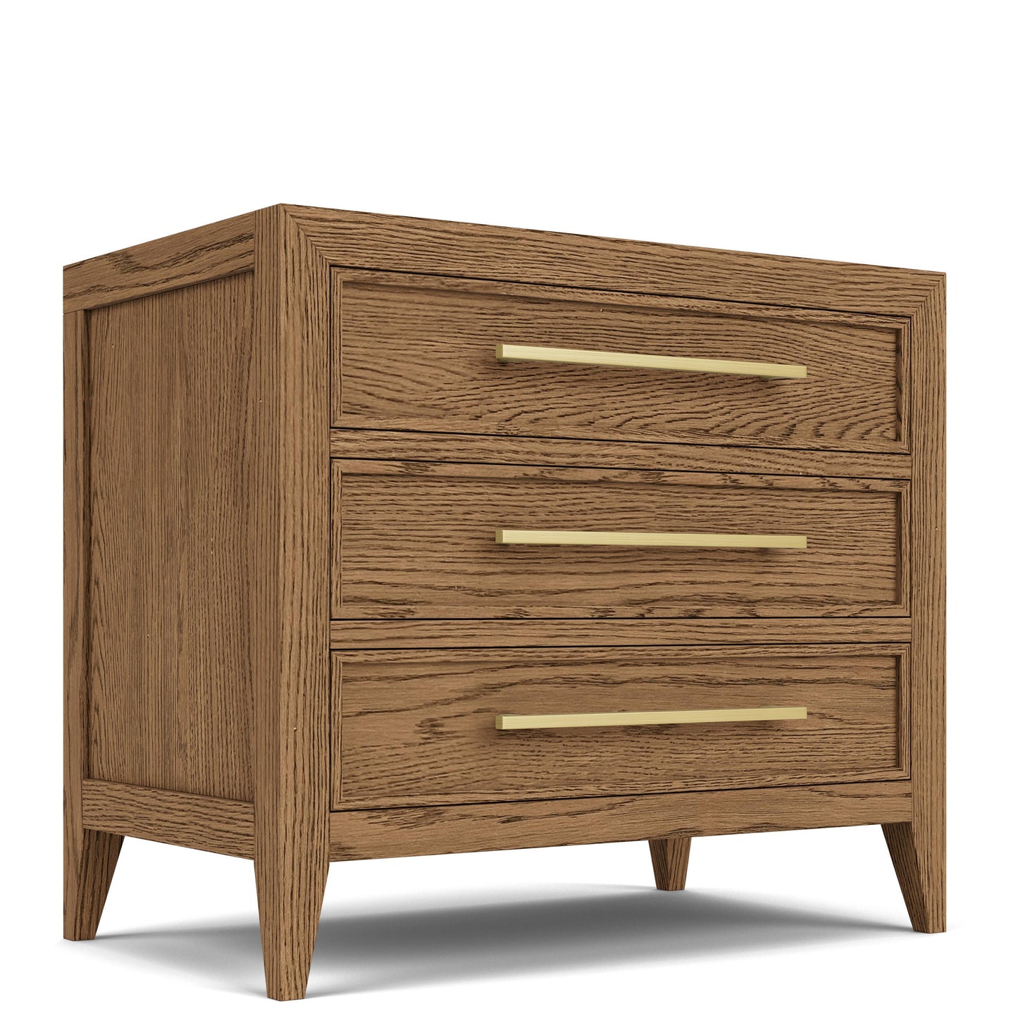 Halbrooke - 3 Drawer Nightstand - Light Brown