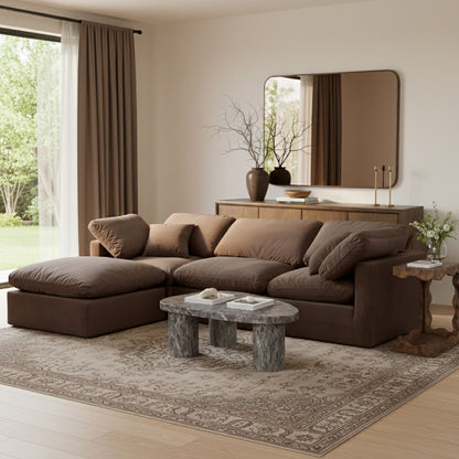 Indulge - Velvet 4 Piece Modular Sectional With Chaise