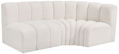 Arc - Boucle Fabric 3 Piece Sofa