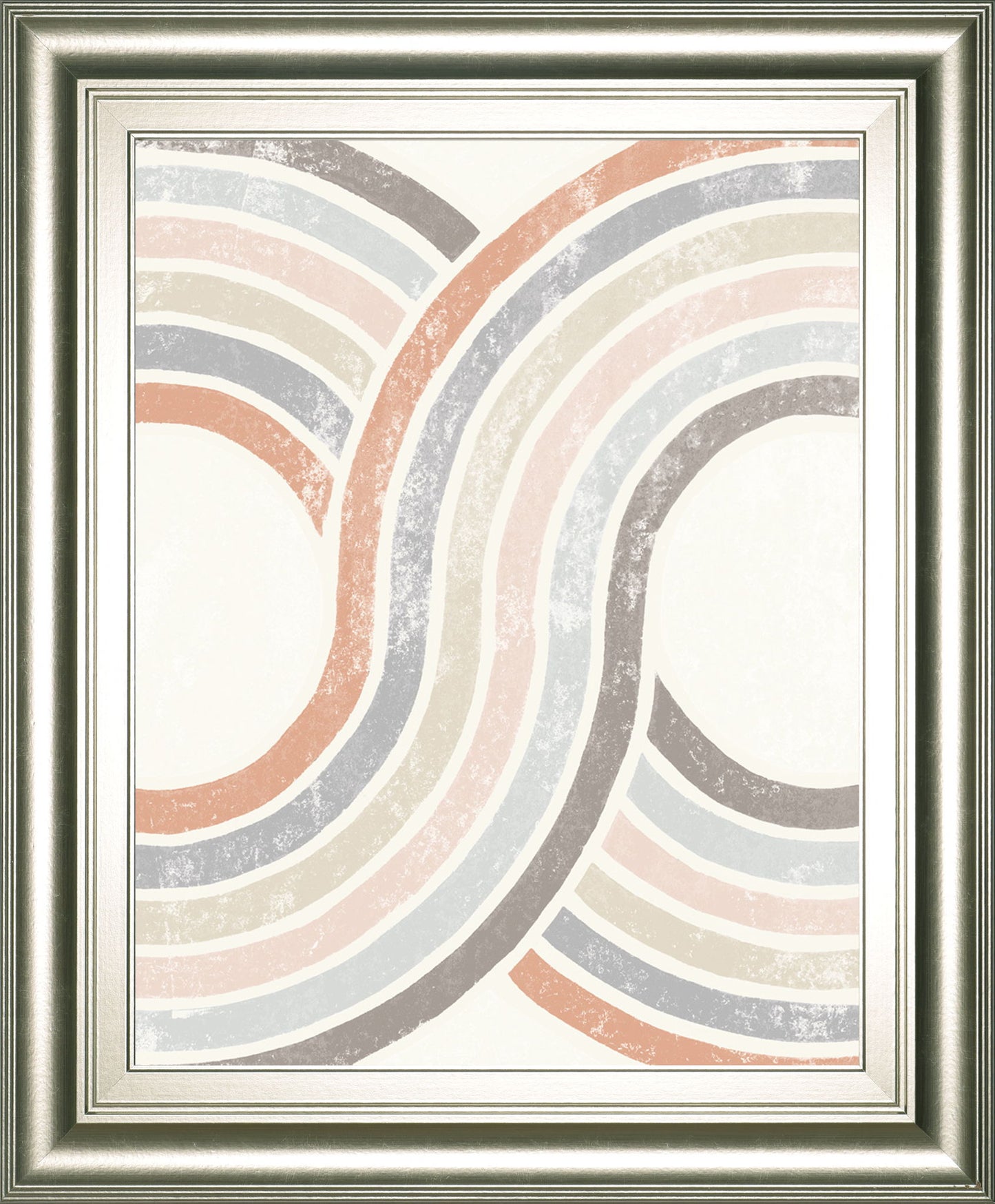 Over The Rainbow II By Moira Hershey - Framed Print Wall Art - Beige