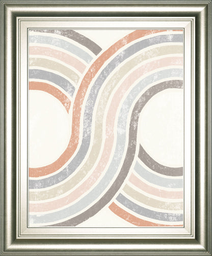 Over The Rainbow II By Moira Hershey - Framed Print Wall Art - Beige