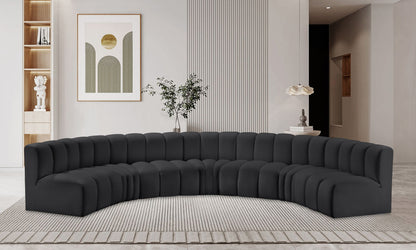 Arc - Faux Leather 7 Piece U-Shaped Modular Sofa