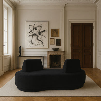 Argyle - Chenille Fabric Chaise / Loveseat