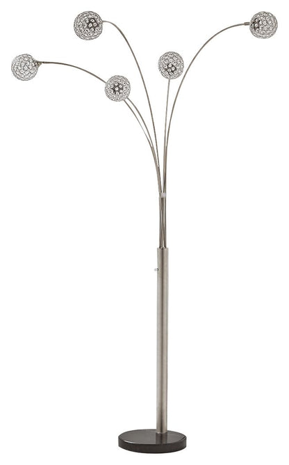 Winter - Metal Arc Lamp  - Silver Finish
