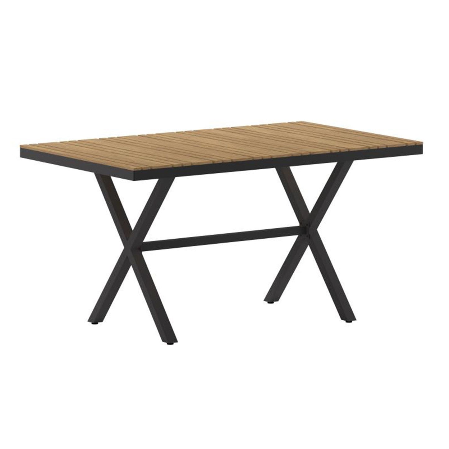 Flash Furniture - X Frame Patio Table - Natural / Black