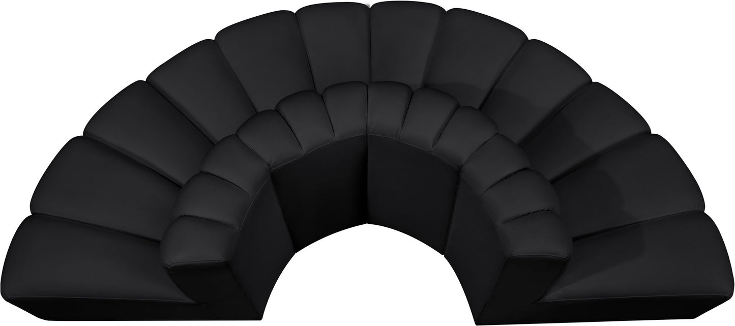 Arc - Faux Leather 4 Piece Modular Sofa