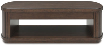 Korestone - Lift Top Cocktail Table - Dark Brown