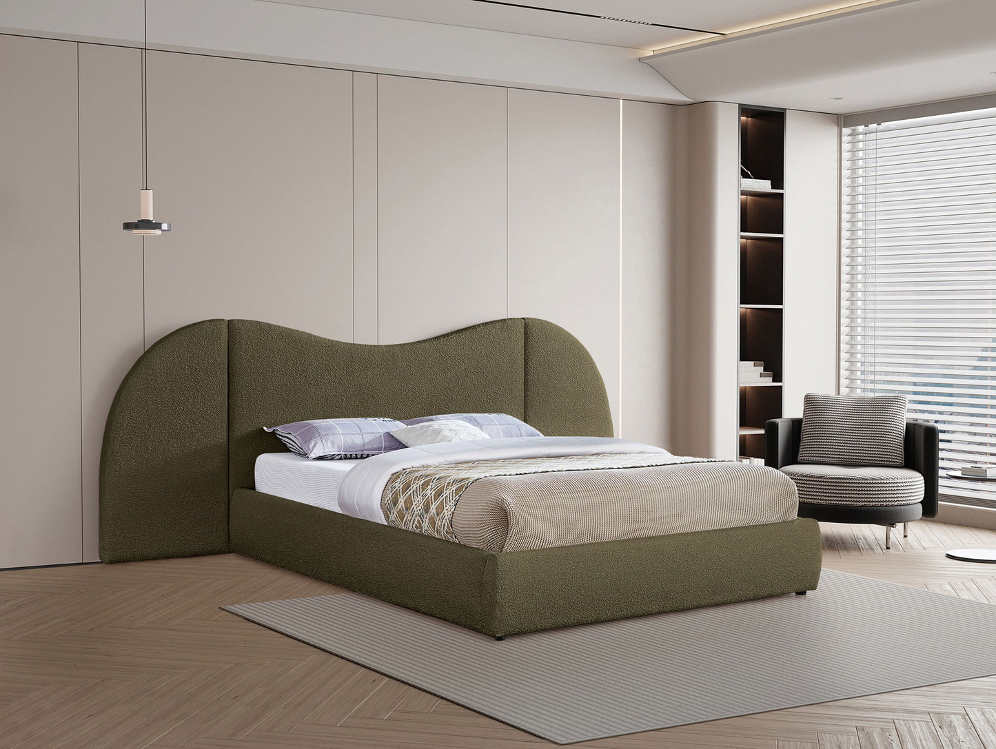Everest - Boucle Fabric Bed