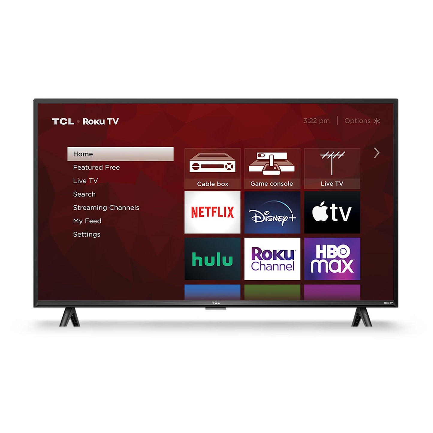 TCL - 32" S3 Series 720P Smart Roku TV - Black