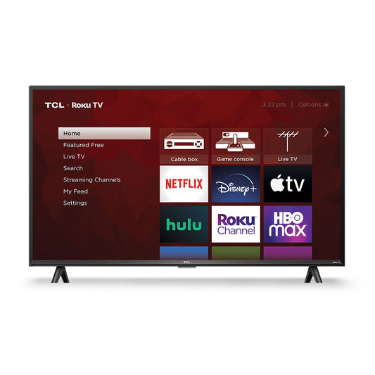 TCL - 32" S3 Series 720P Smart Roku TV - Black