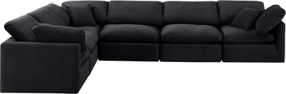 Indulge - Velvet 6 Piece Modular Corner Sectional