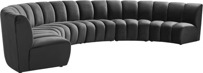 Infinity - 6 Piece Velvet Modular Sectional