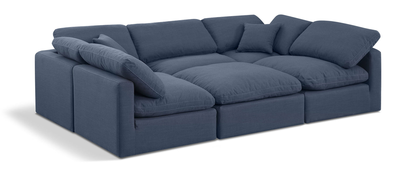 Indulge - Linen 6 Piece Modular Sectional