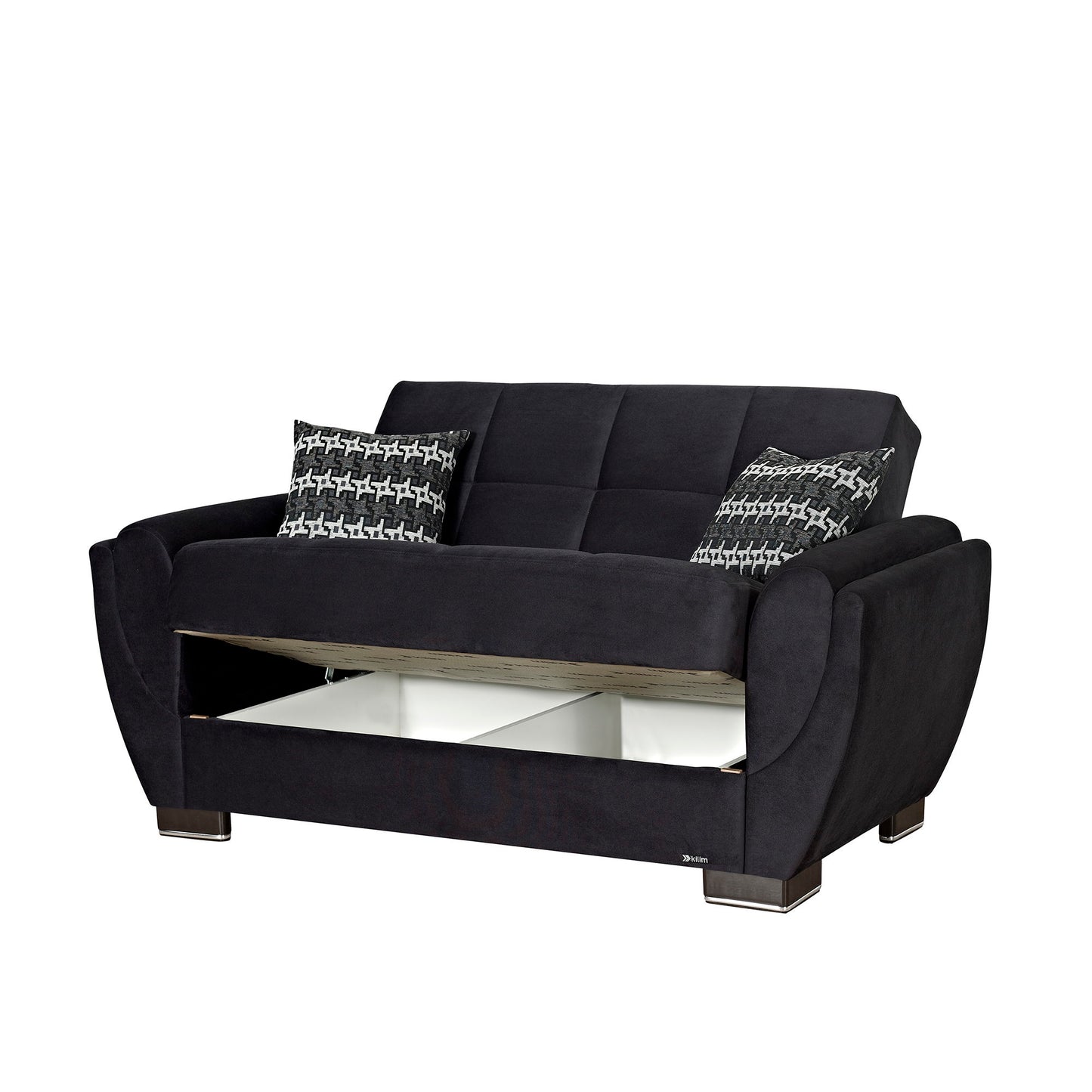 Ottomanson Armada Air - Upholstered Convertible Loveseat With Storage - Microfiber