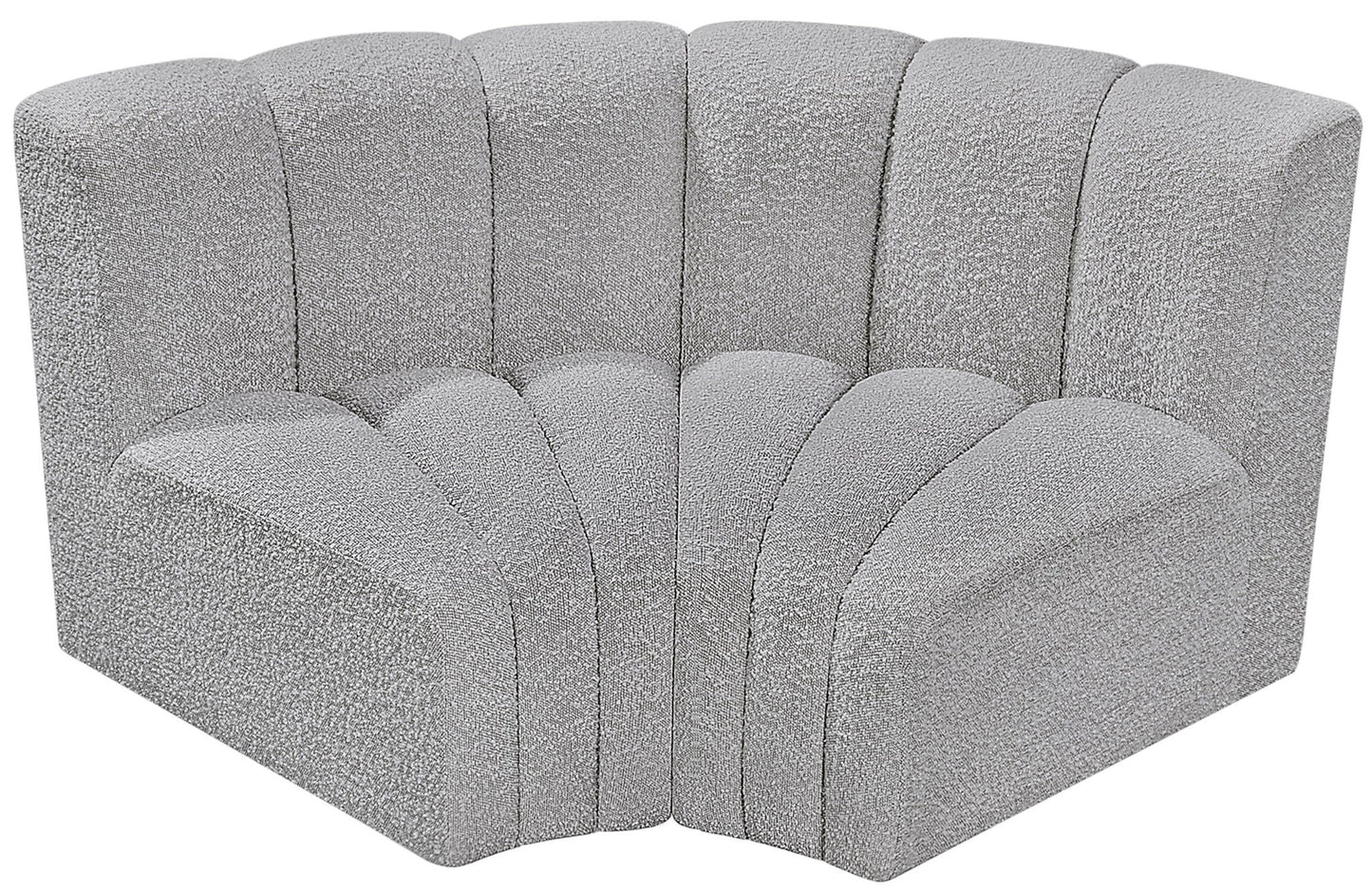 Arc - Boucle Fabric 2 Piece Modular Sofa