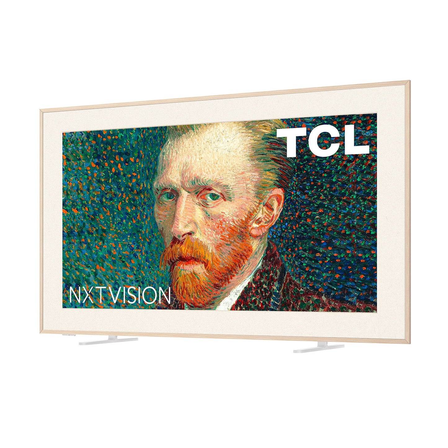 TCL - 65" NXT Vision QLED Google Smart TV - White