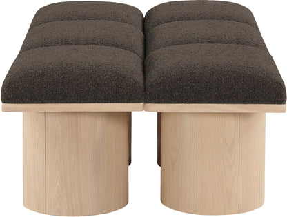 Pavilion - 6 Piece Modular Bench With Natural Base