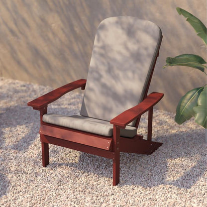 Flash Furniture - Chairs With Cushion (Set of 2) - Red / Cream