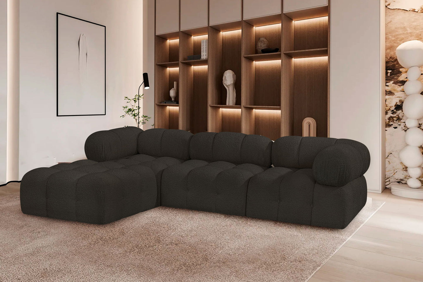 Ames - 4 Piece Fabric Modular Sectional