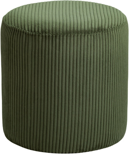 Roy - Round Microsuede Ottoman / Stool