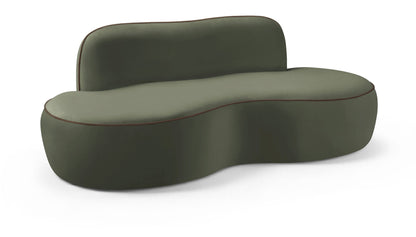 Swerve - Velvet 77" Upholstered Loveseat