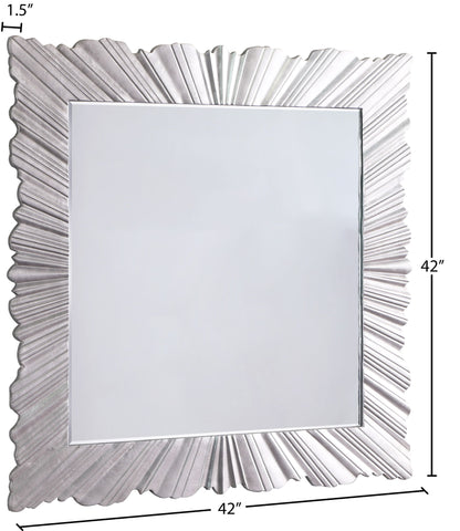 Silverton - Leaf Mirror - Silver